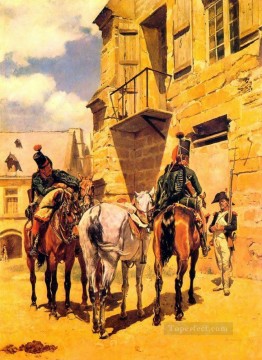  Militar Arte - El Alto 1870 militar Jean Louis Ernest Meissonier